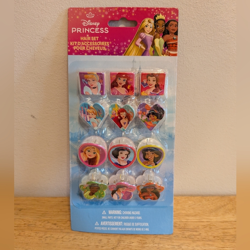 Disney Princess Colorful Hair Clip Collection
